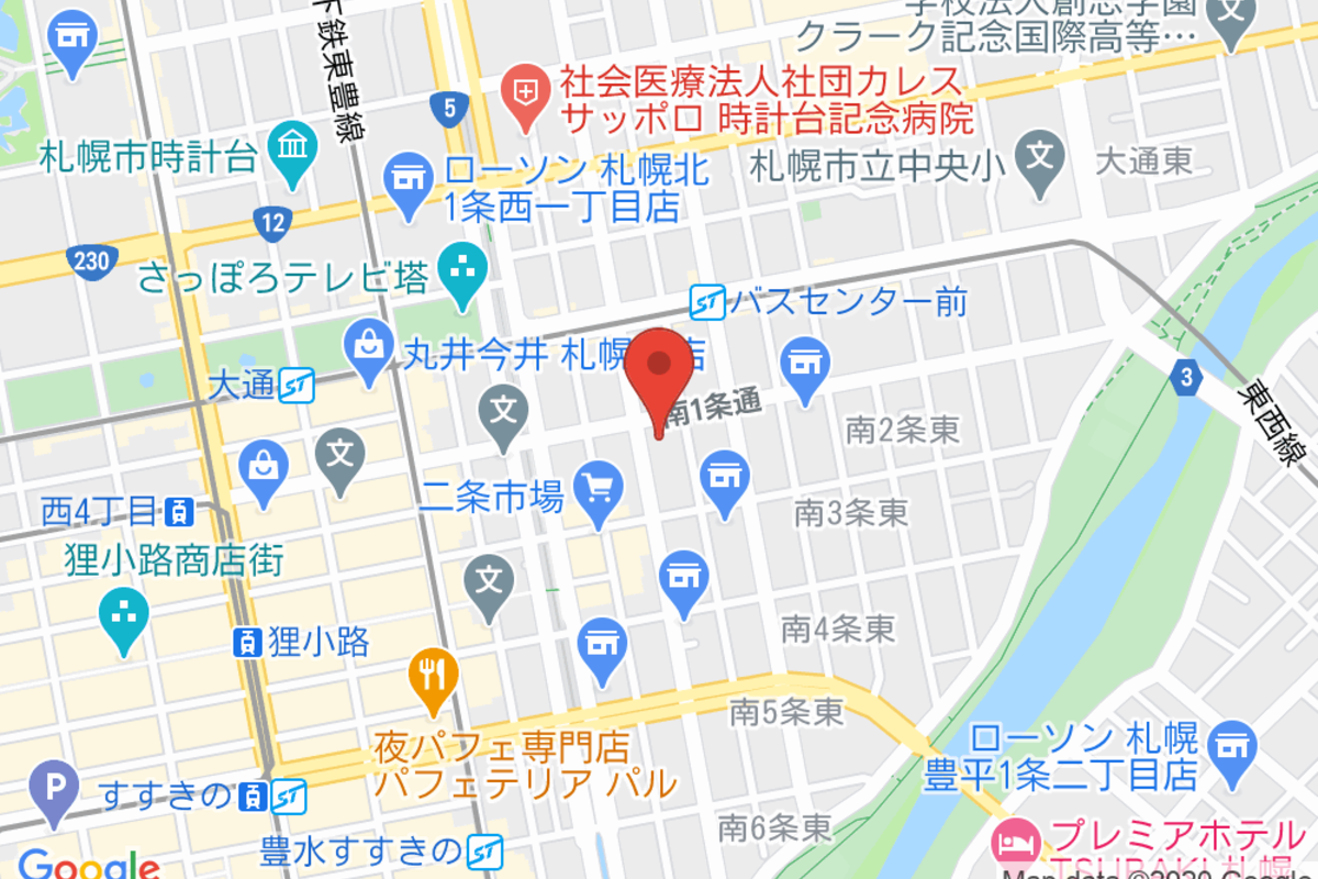 北海道札幌市中央区南2条東2丁目16番地　堀尾ビル2Ｆ.3Ｆ