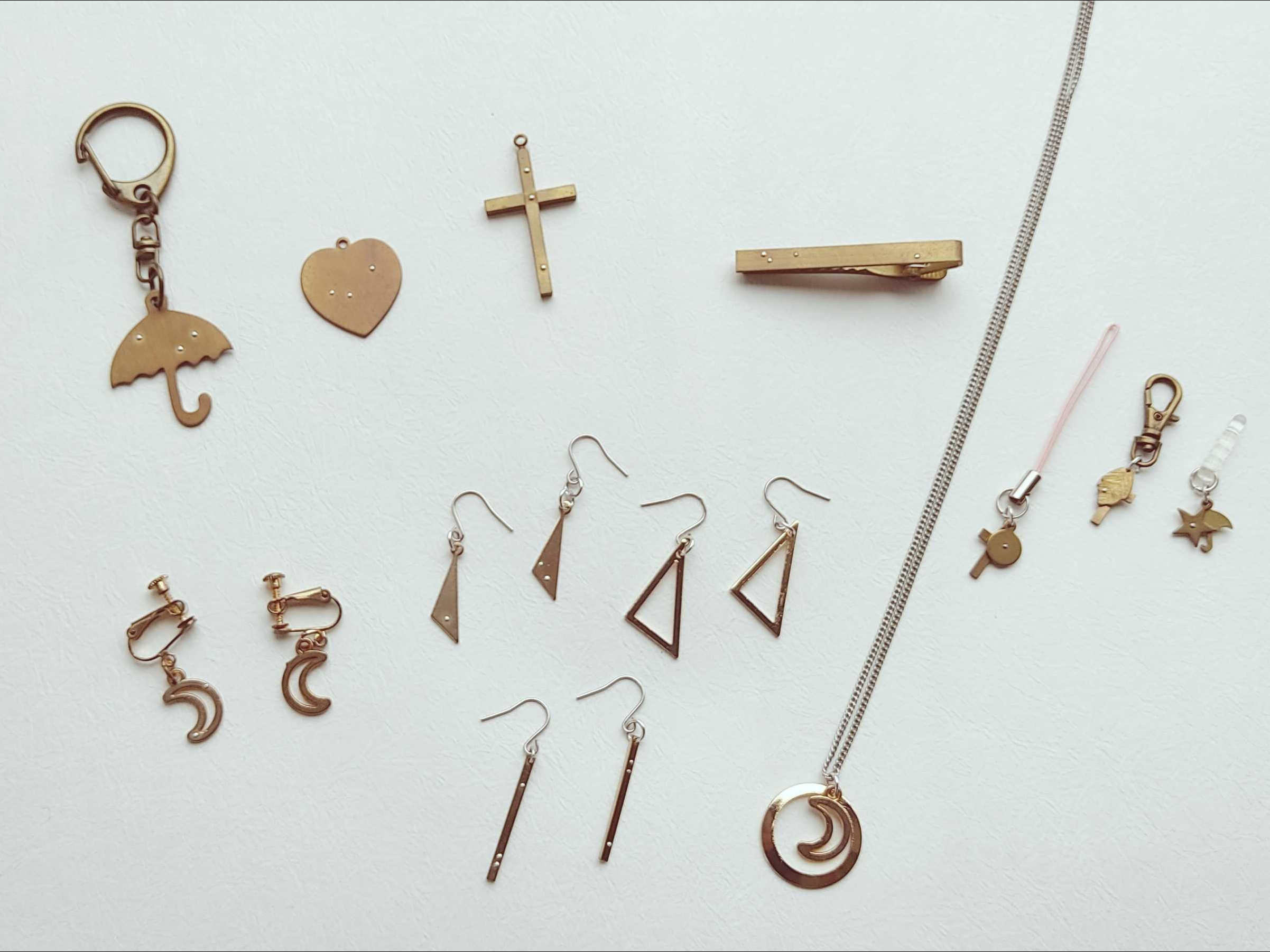 加賀象嵌アクセサリー作り　(魚々子象嵌・線象嵌)